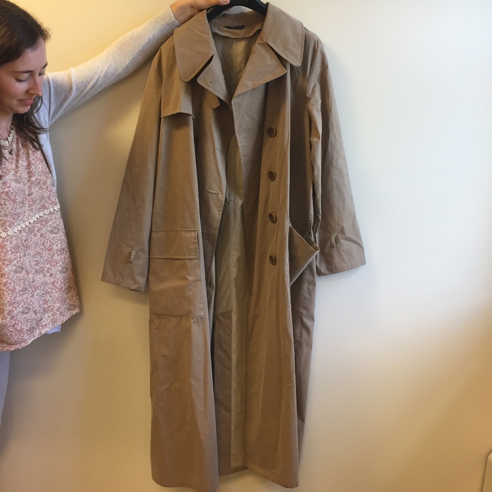 Armani Long Camel / Tan Trench Coat